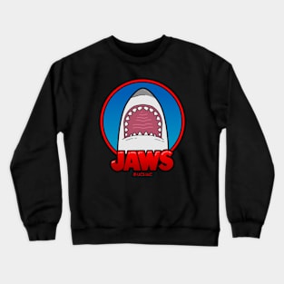 jaws, cute, kawaii, chibi Crewneck Sweatshirt